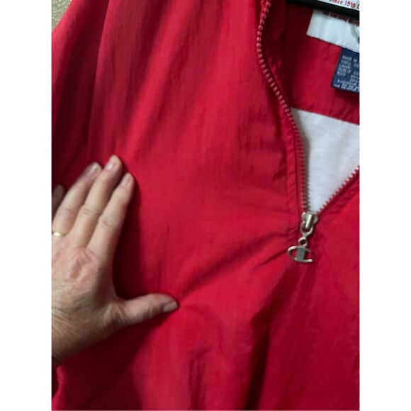 Vintage Champion size L stadium style windbreaker jacket. - Picture 4 of 10